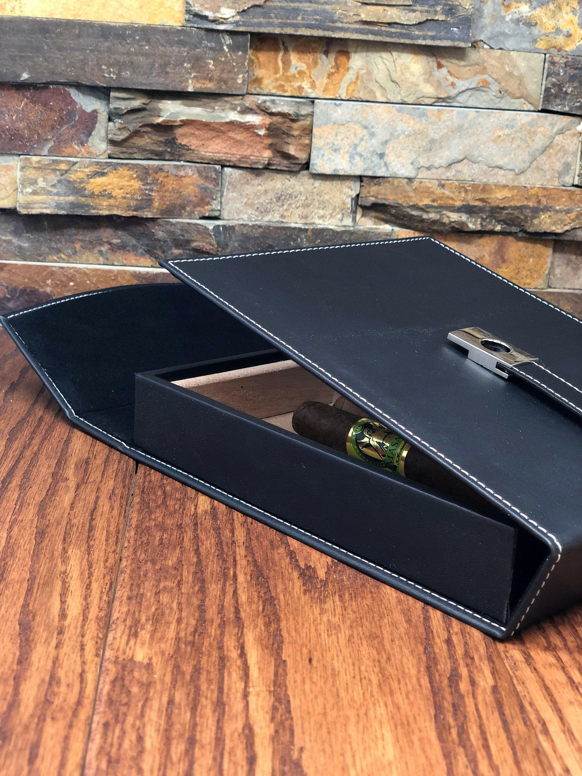 Cigar Travel Humidor Personalized.