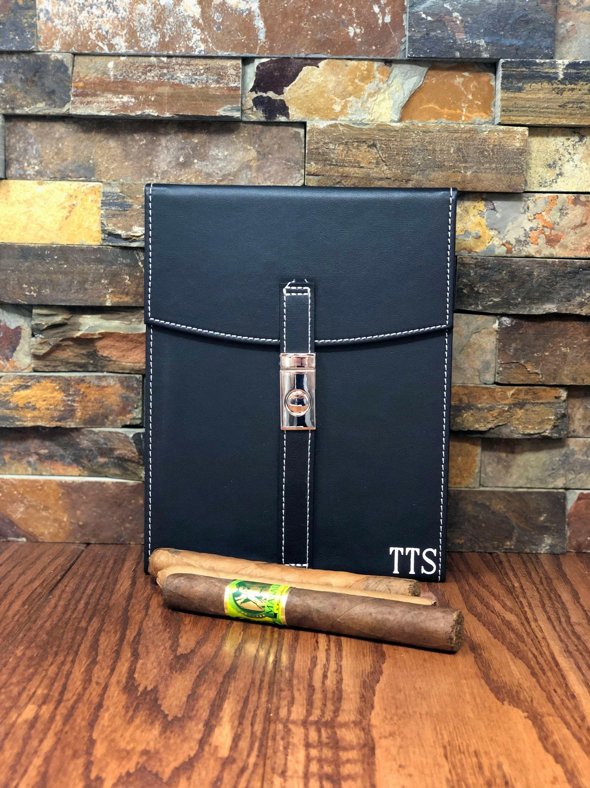 Cigar Travel Humidor Personalized.