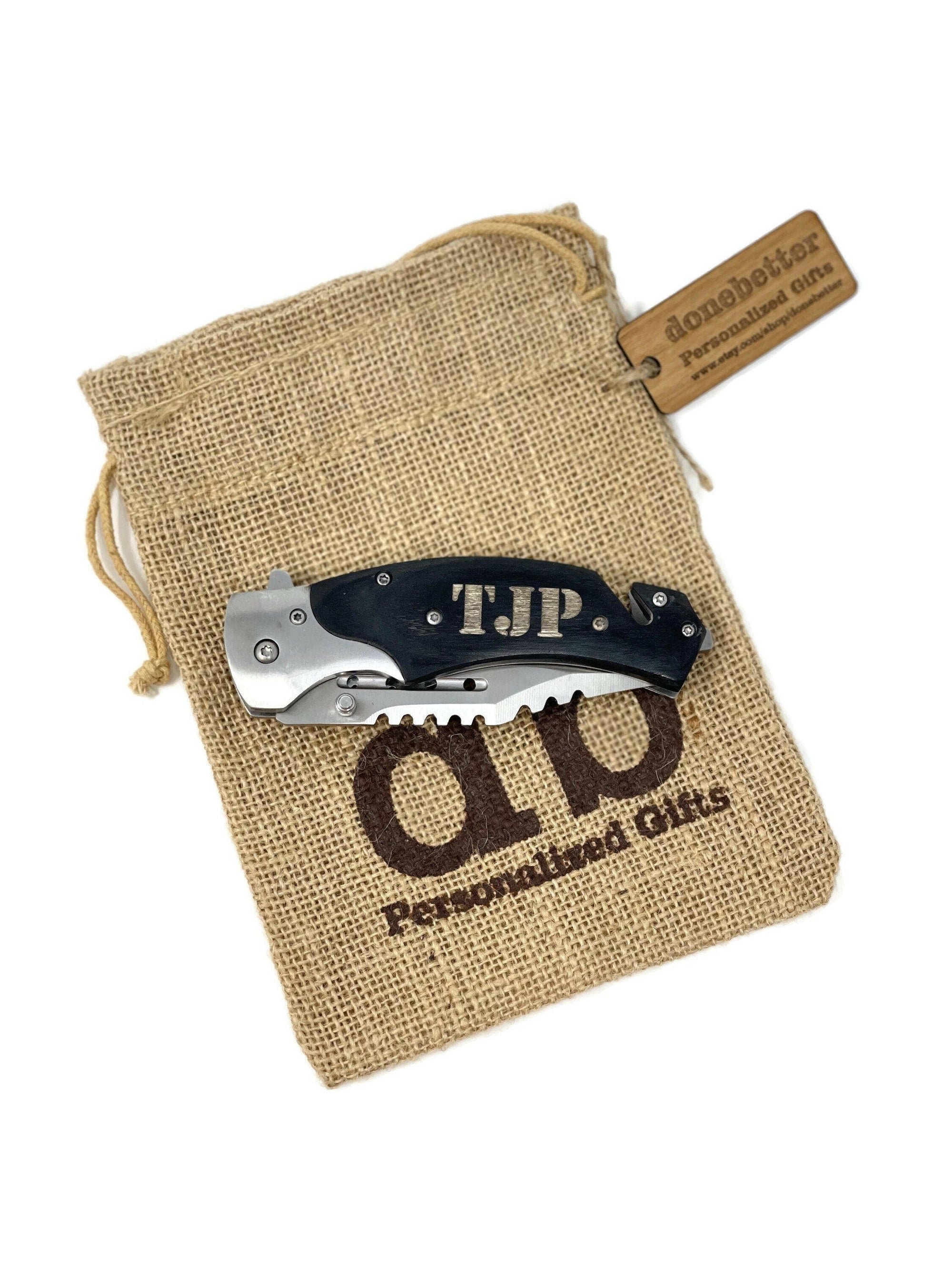 Personalized Survival Pocket Knife.