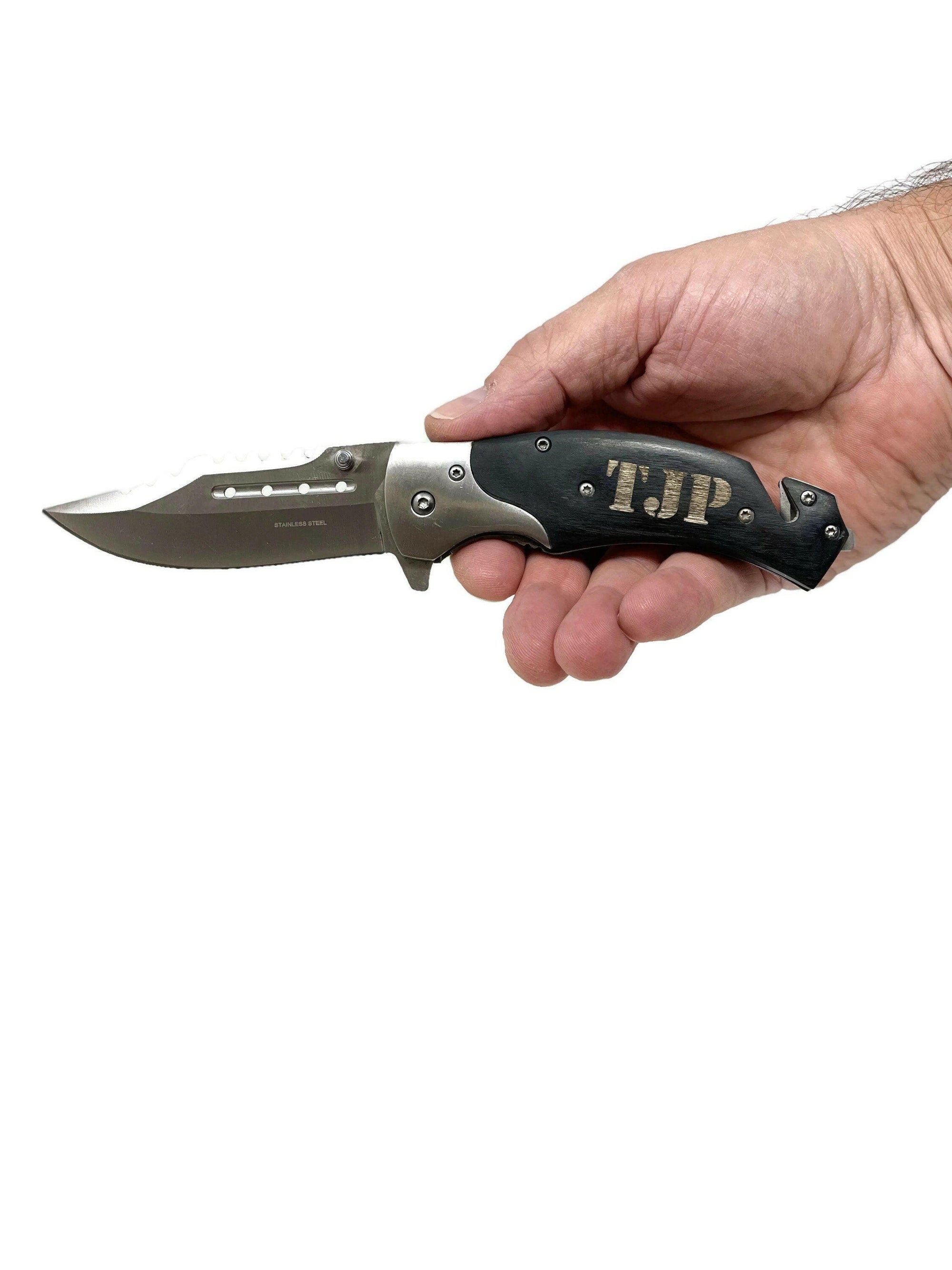 Personalized Survival Pocket Knife.