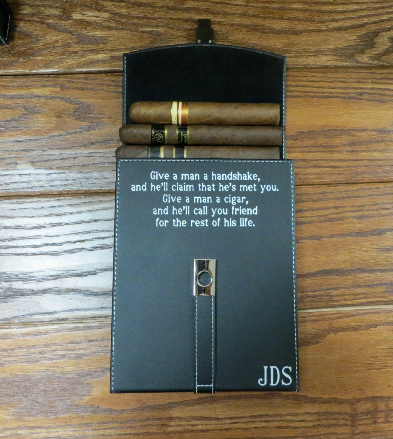 Cigar Travel Humidor Personalized.