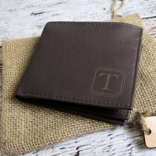 Brown Personalized Leather Wallet