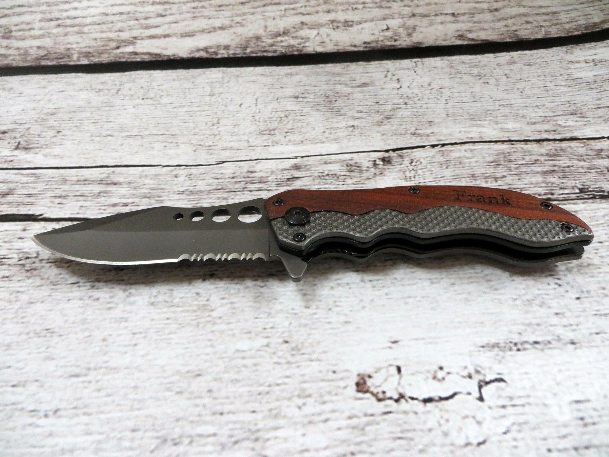 Wood Pocket Knife Personalized.