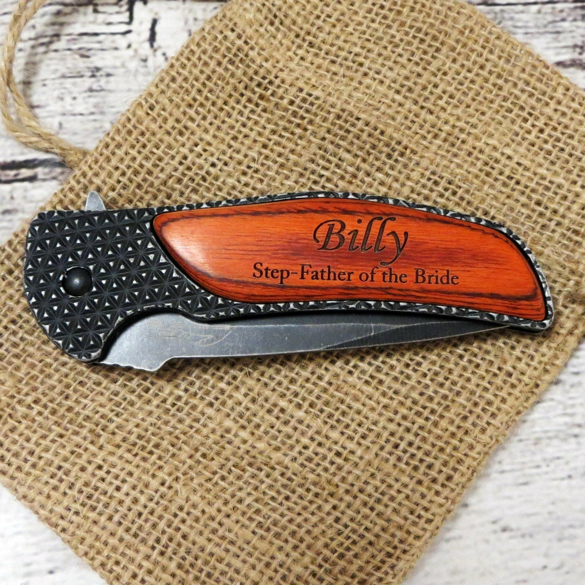 Stainless Steel Personalized Pocket Knife.
