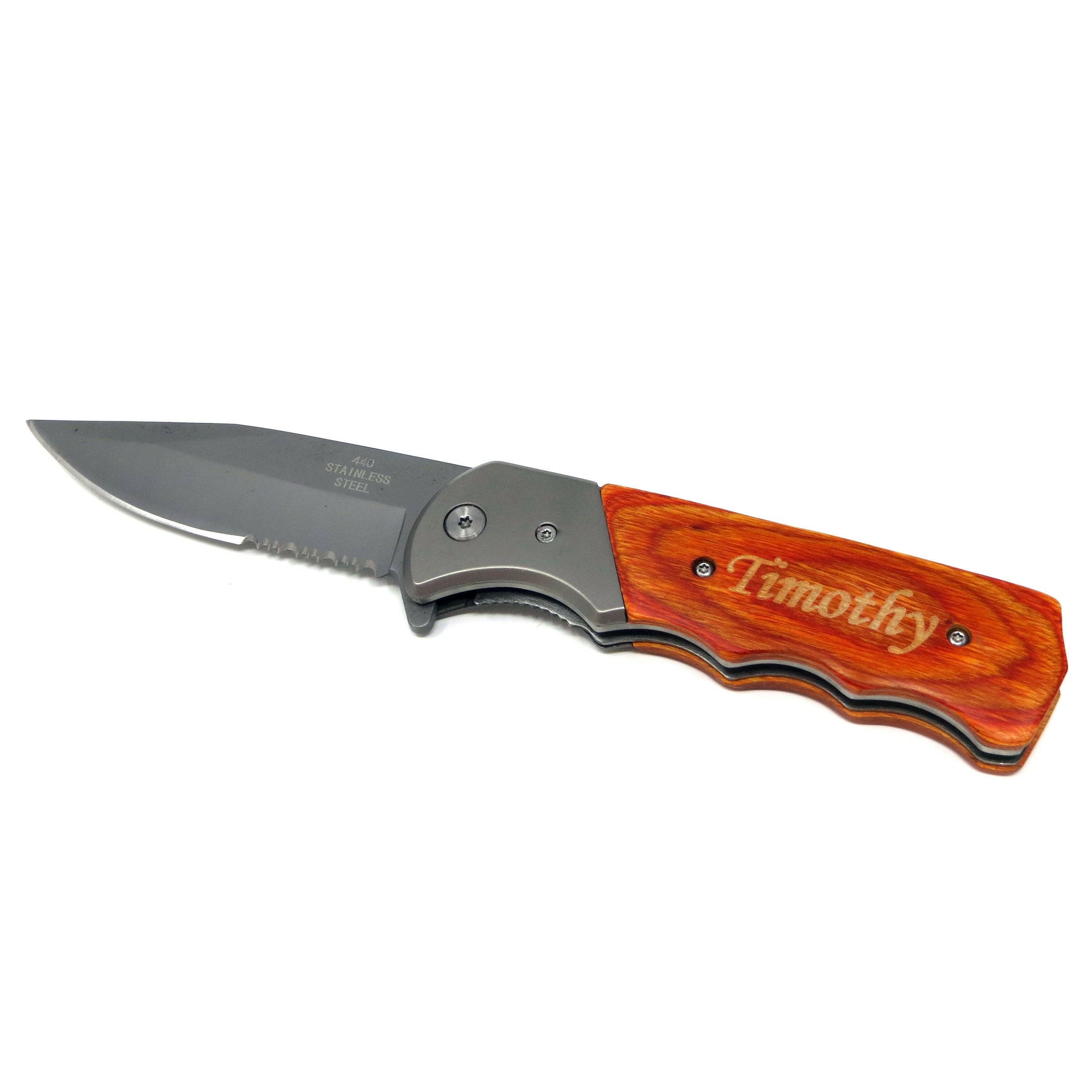 Personalized Lock Back Knife.