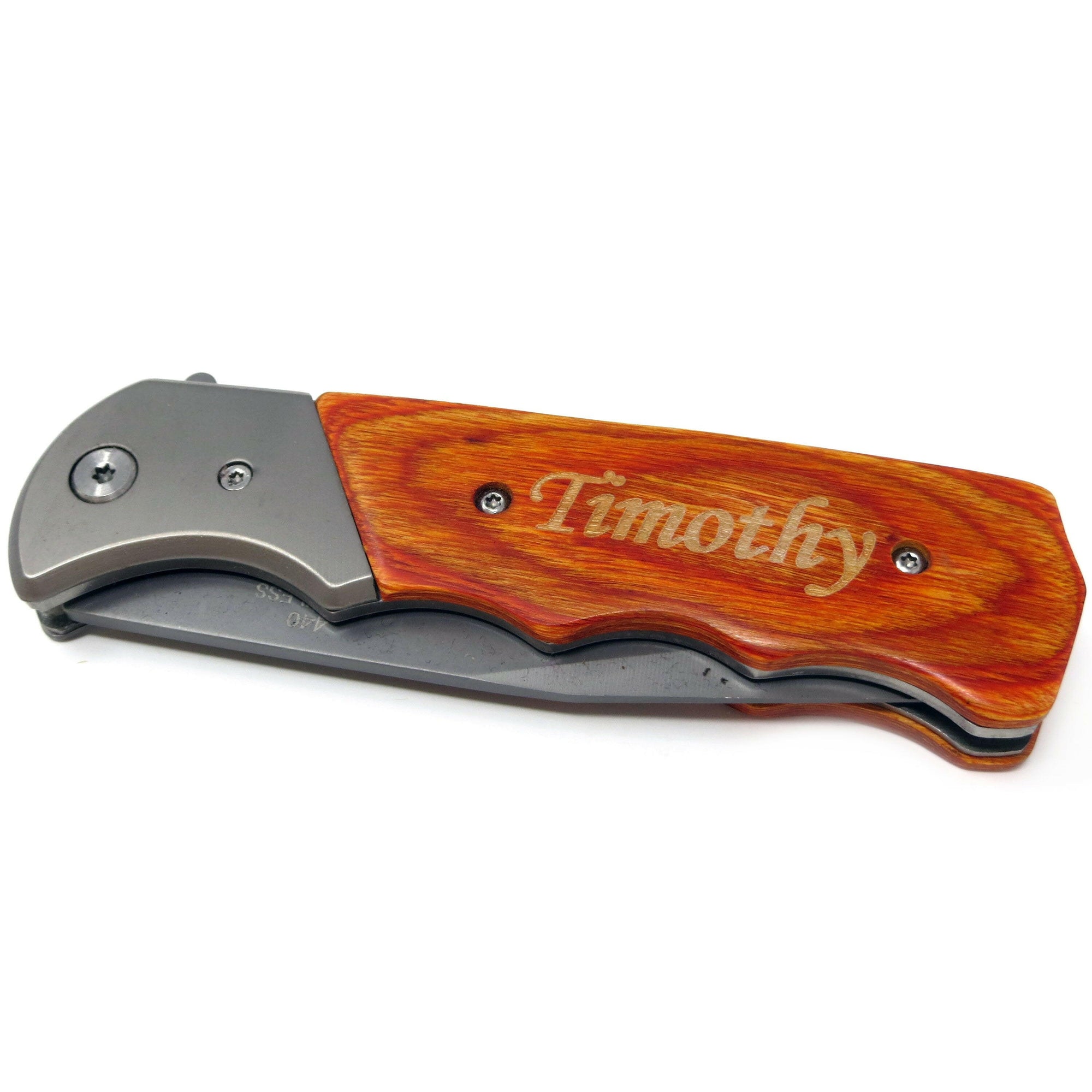 Personalized Lock Back Knife.
