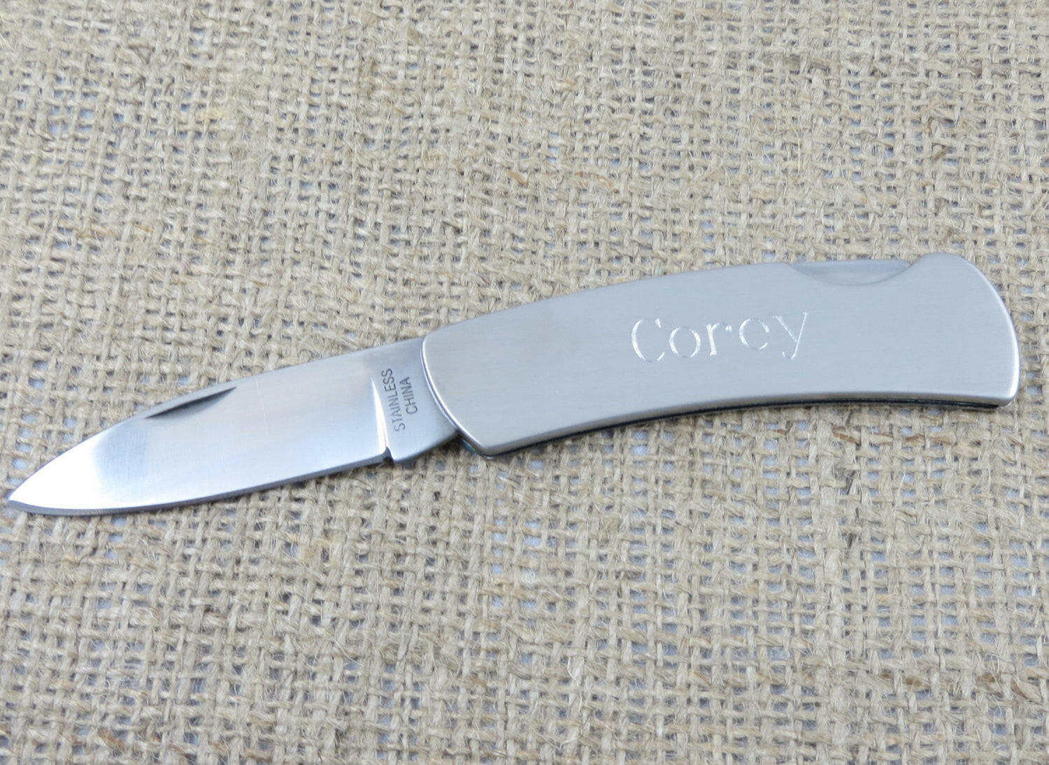 Stainless Steel Lock Back Knife.