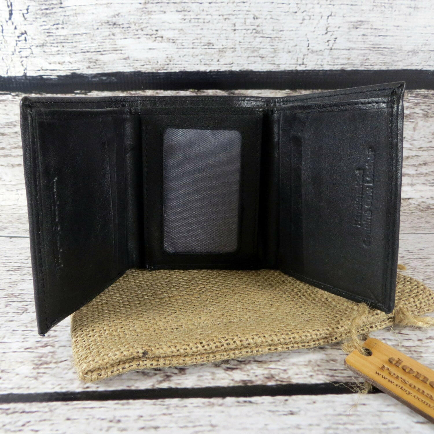 Tri-Fold Personalized Wallet.