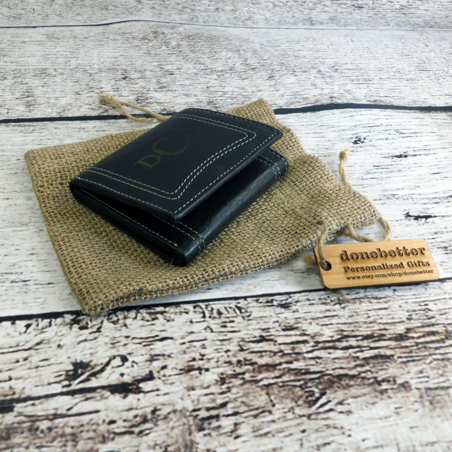 Tri-Fold Personalized Wallet.
