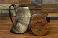 Authentic Buffalo Horn Personalized Beer Mug.