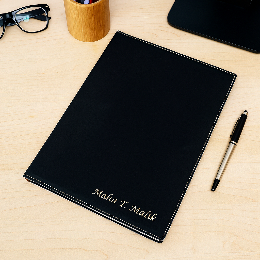 Personalized Portfolio Note Pad.