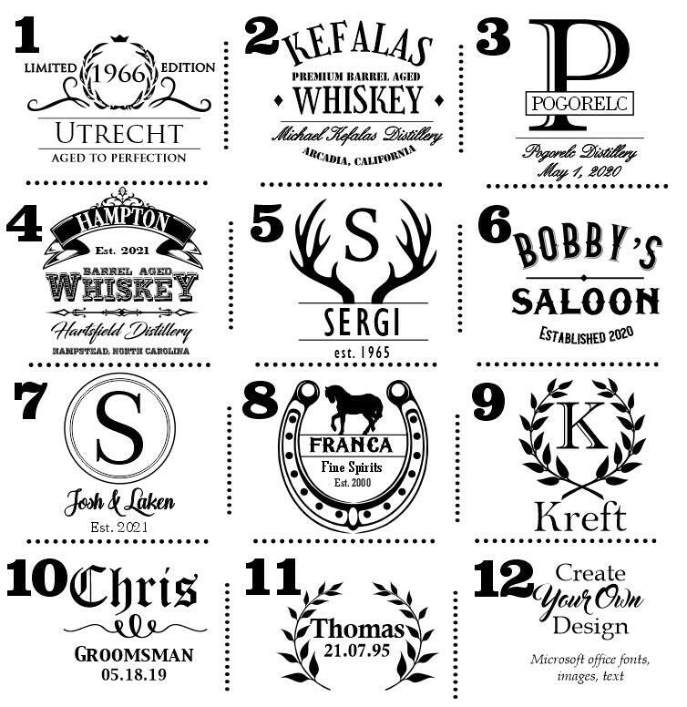 Authentic Personalized Oak Whiskey Barrel