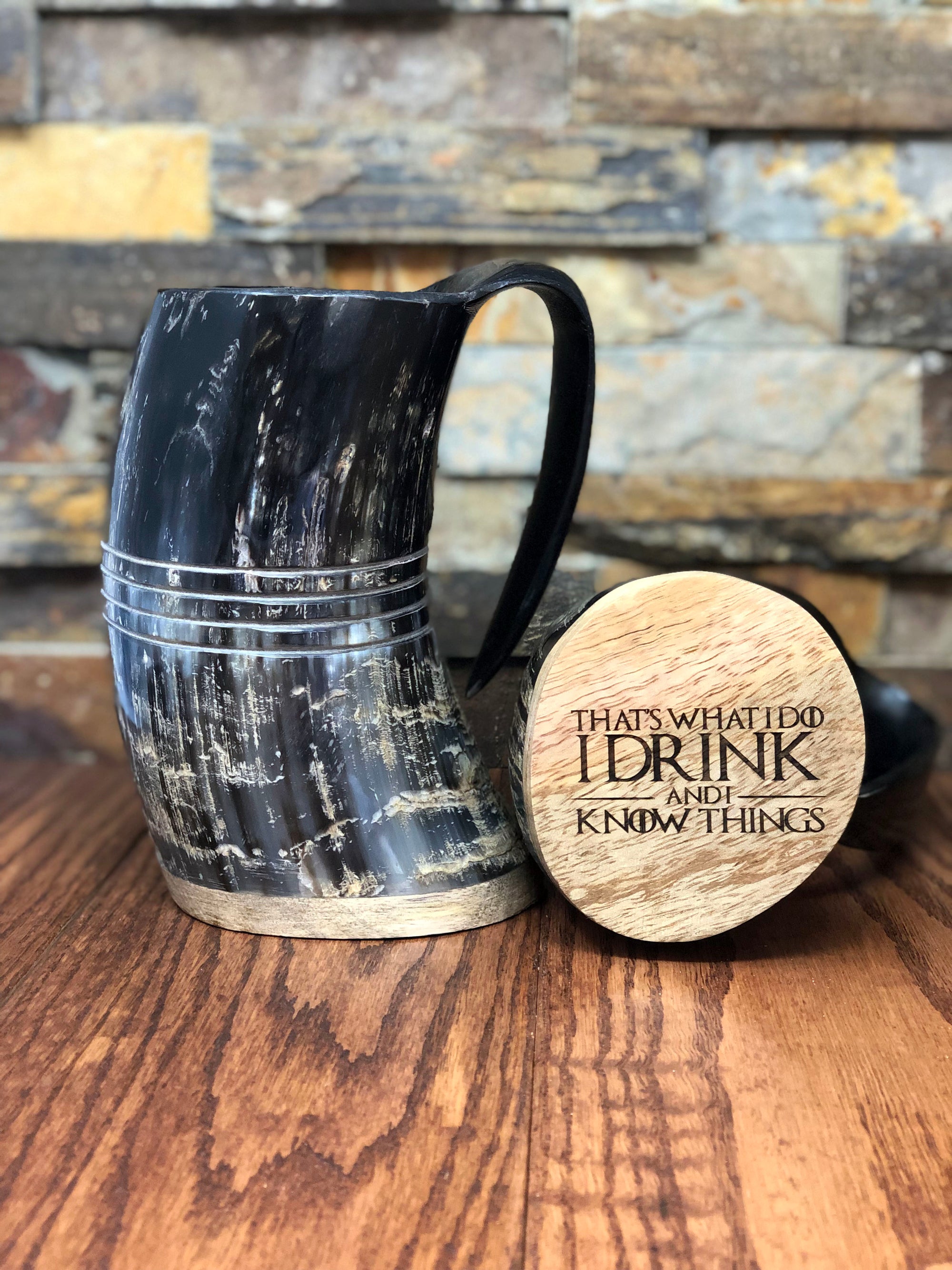 Authentic Buffalo Horn Personalized Beer Mug