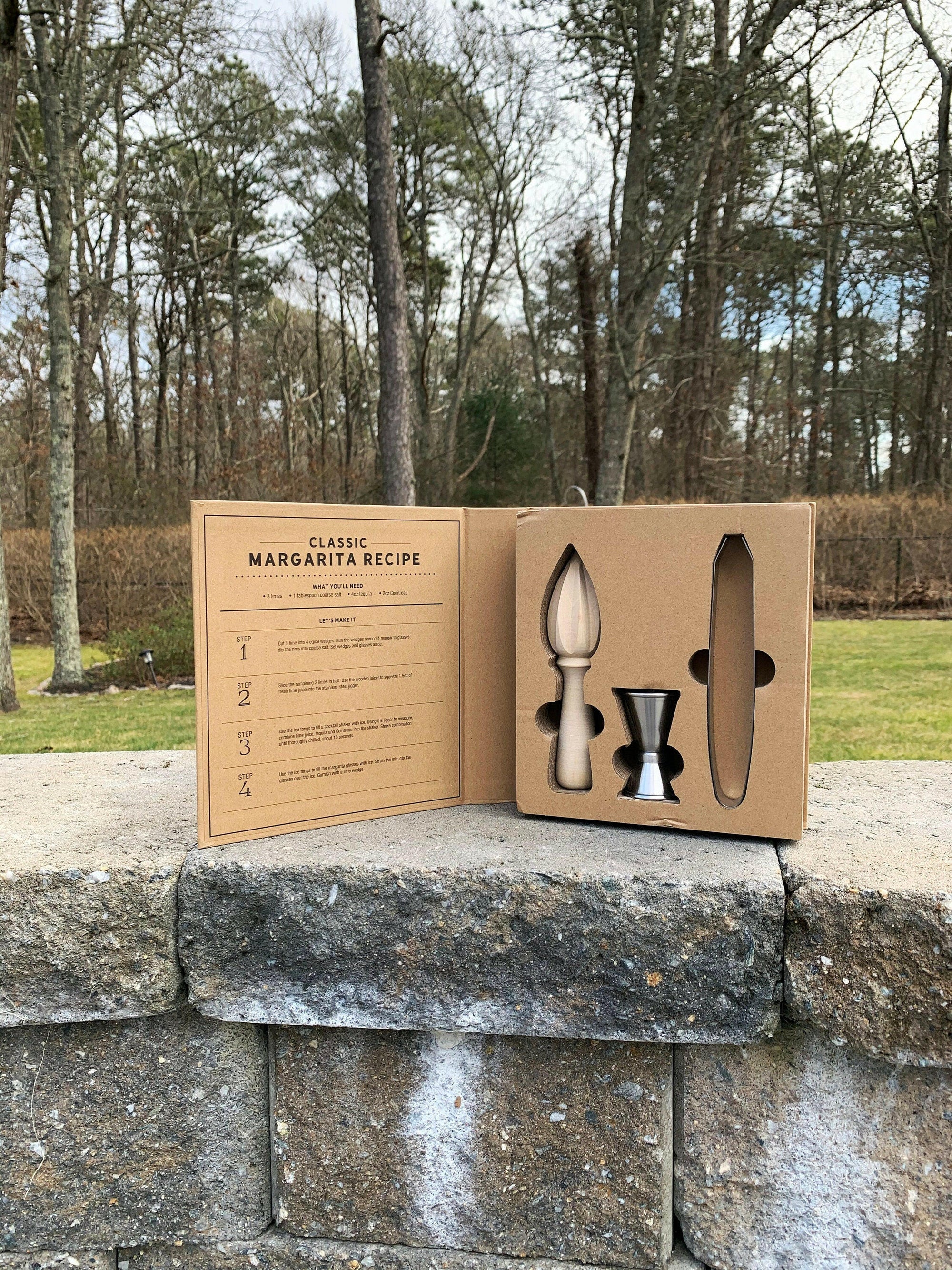 Personalized Margarita Gift Box Set.