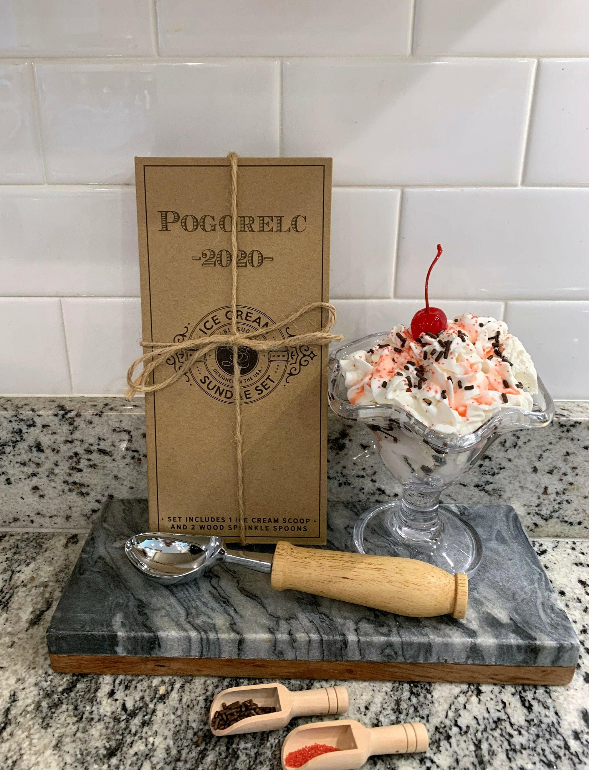 Personalized Ice Cream Scoop Gift Set.