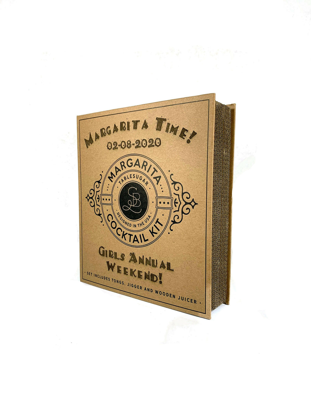 Personalized Margarita Gift Box Set.