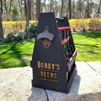 Personalized Wood Beer Caddy.