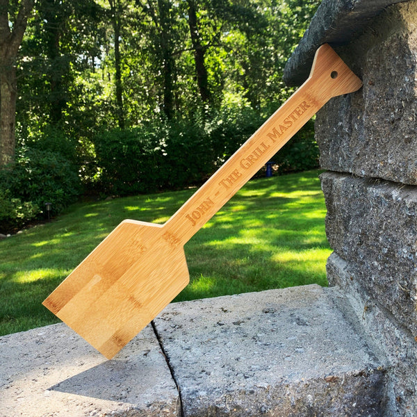 Personalized Bamboo Grill Grate Scraper