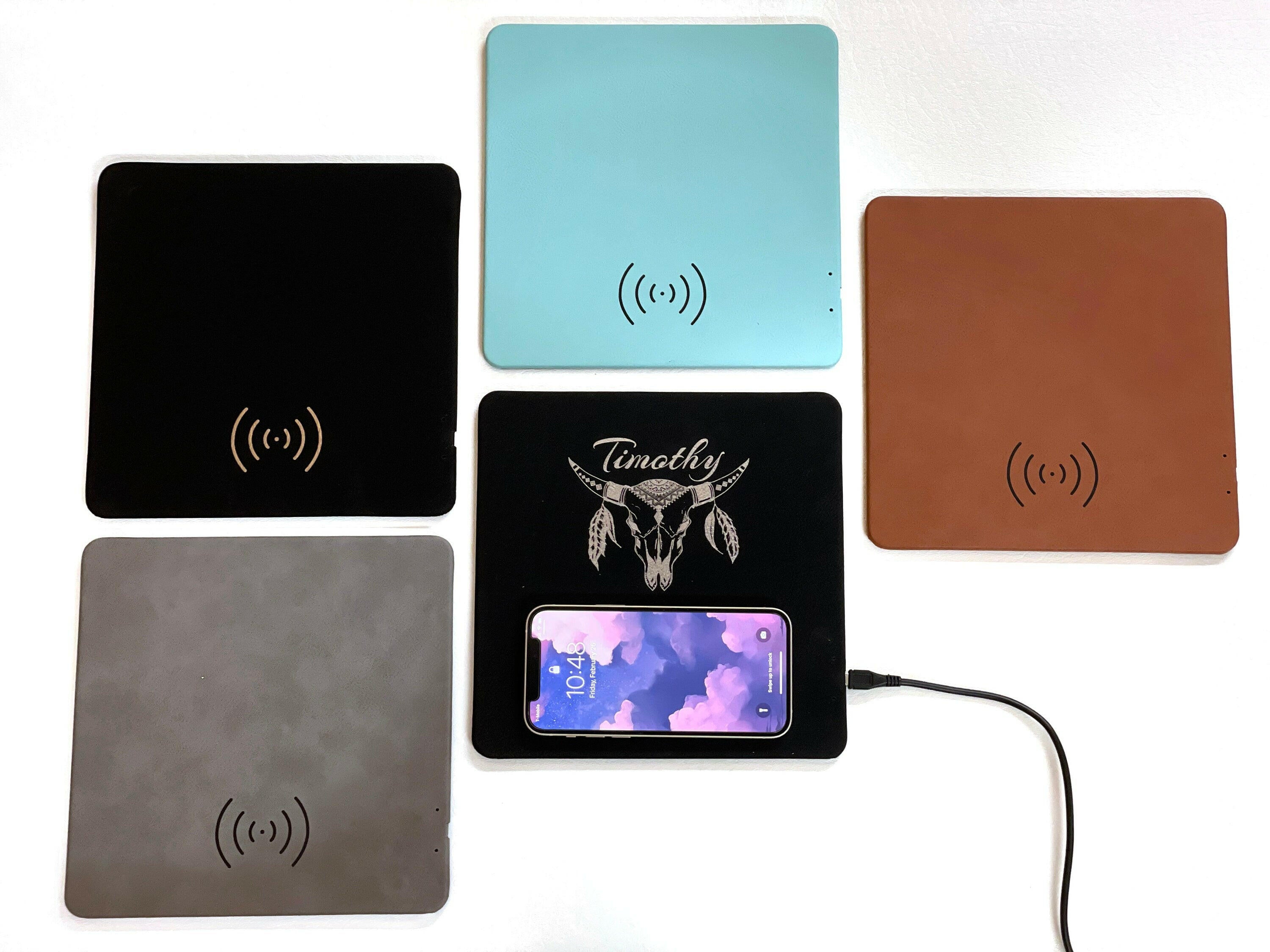 Personalized Charging Mat Docking Station.