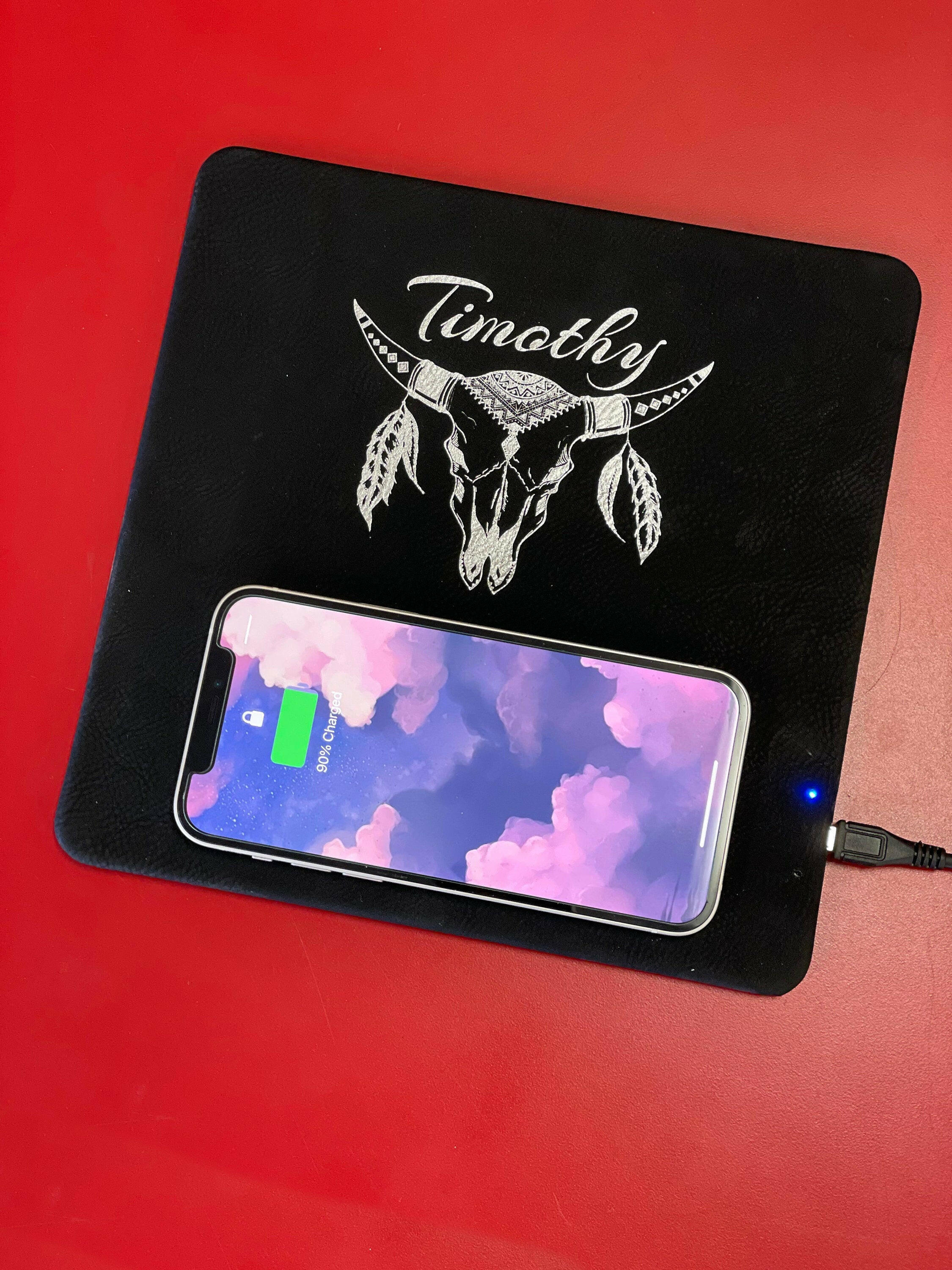 Personalized Charging Mat Docking Station.