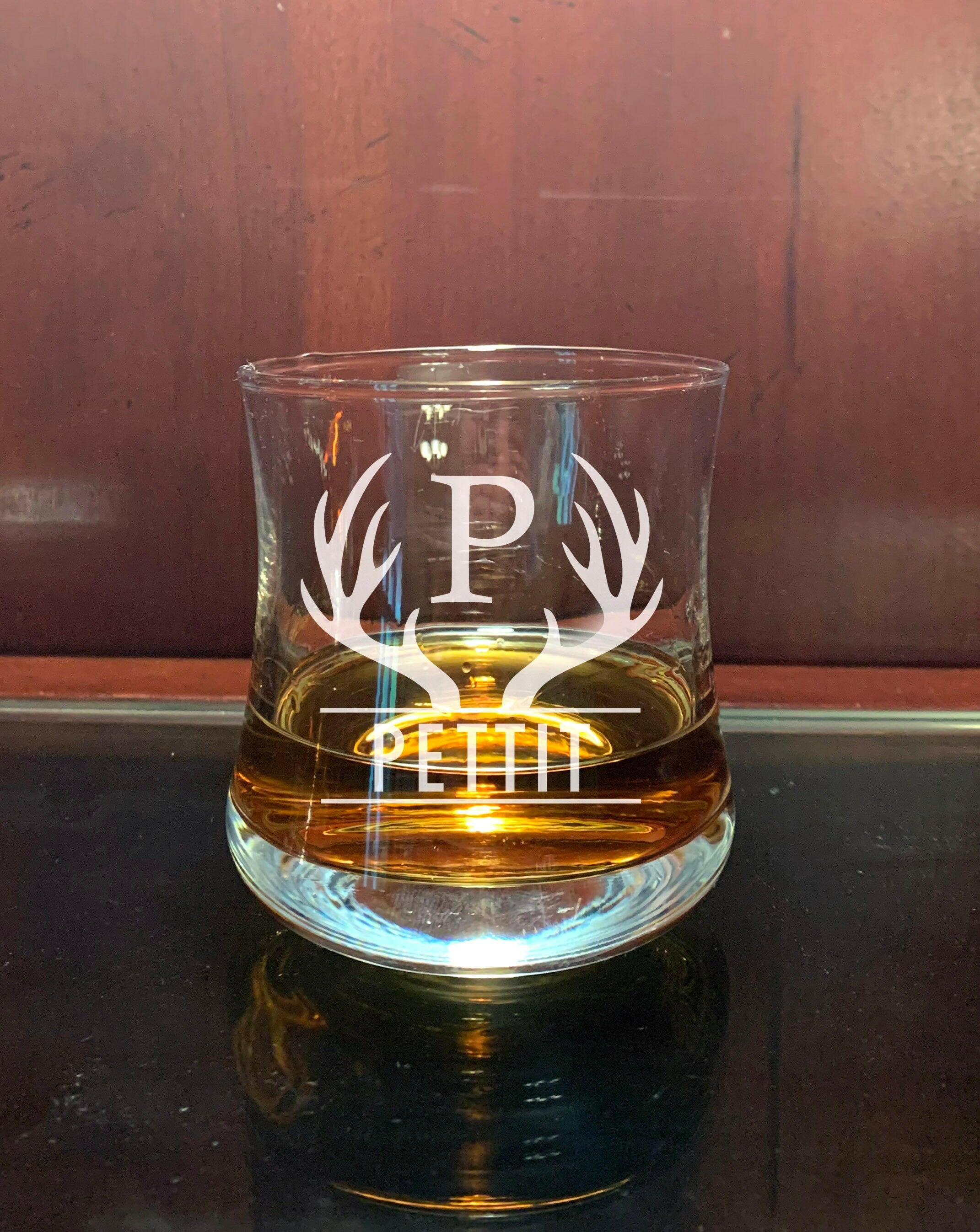 Personalized Bourbon Tasting Glass.