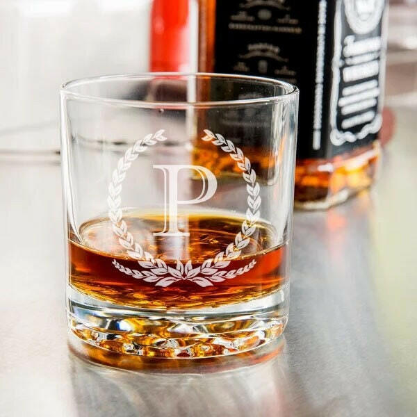 Personalized Nob Hill Whiskey Tumblers.