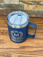 Personalized 12oz Travel Coffee Mug.
