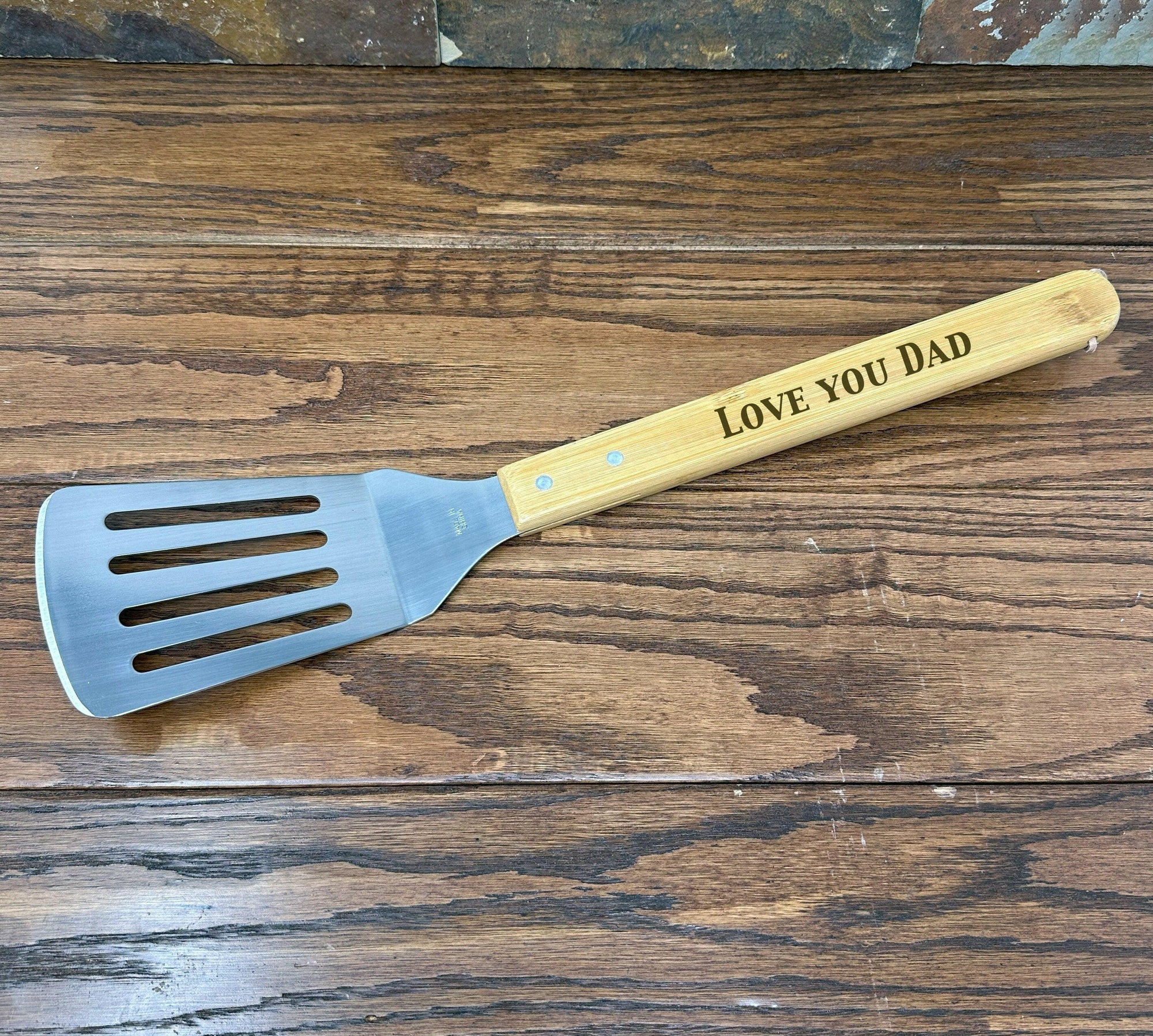 Personalized Grill Set with Case, Spatula, Tongs, Fork.