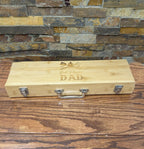 Personalized Grill Set with Case, Spatula, Tongs, Fork.