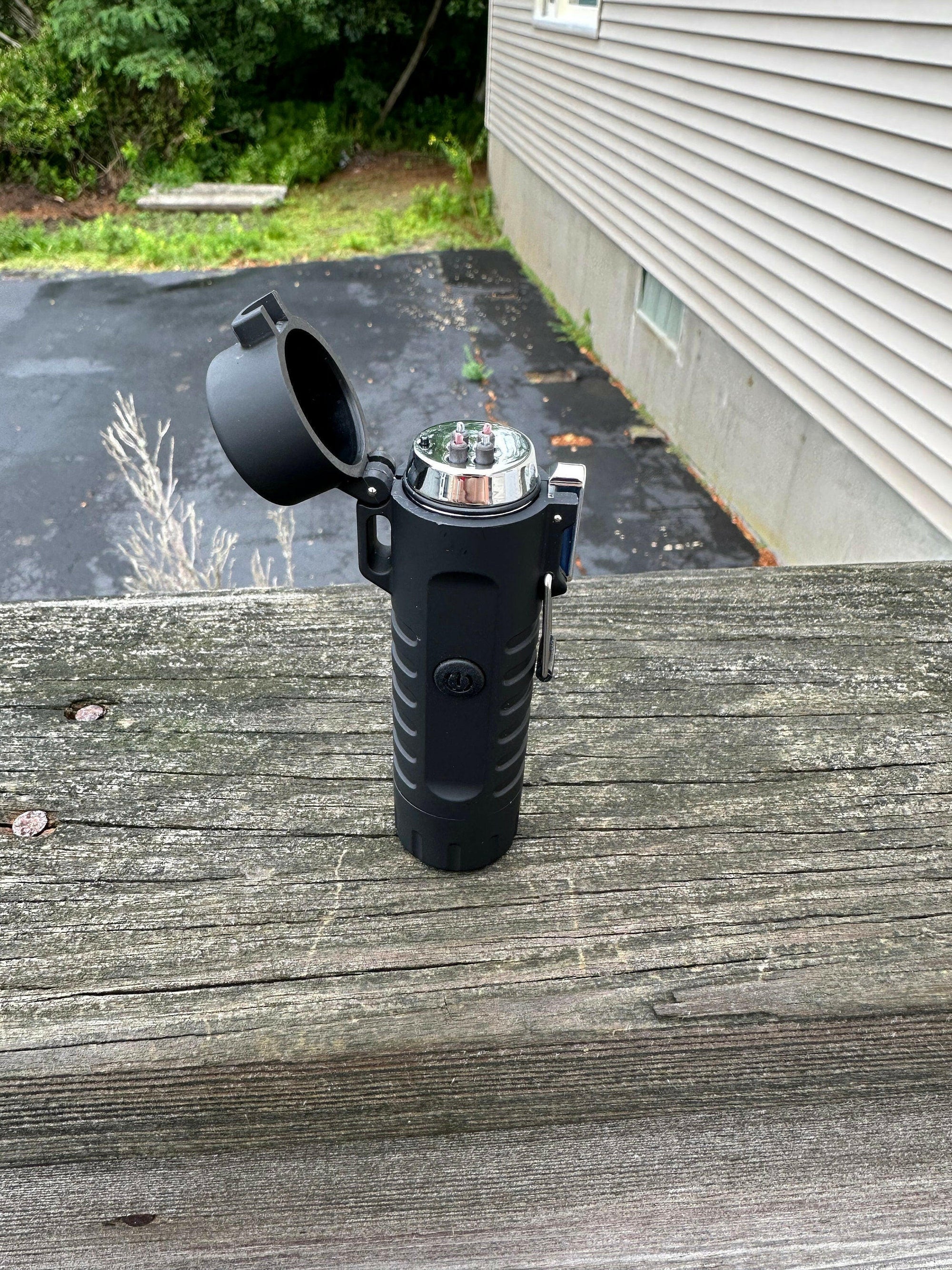 Personalized Camping Flashlight w Arc Lighter.
