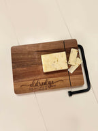 Personalized Cheese Cutting Board, Acacia Wood.