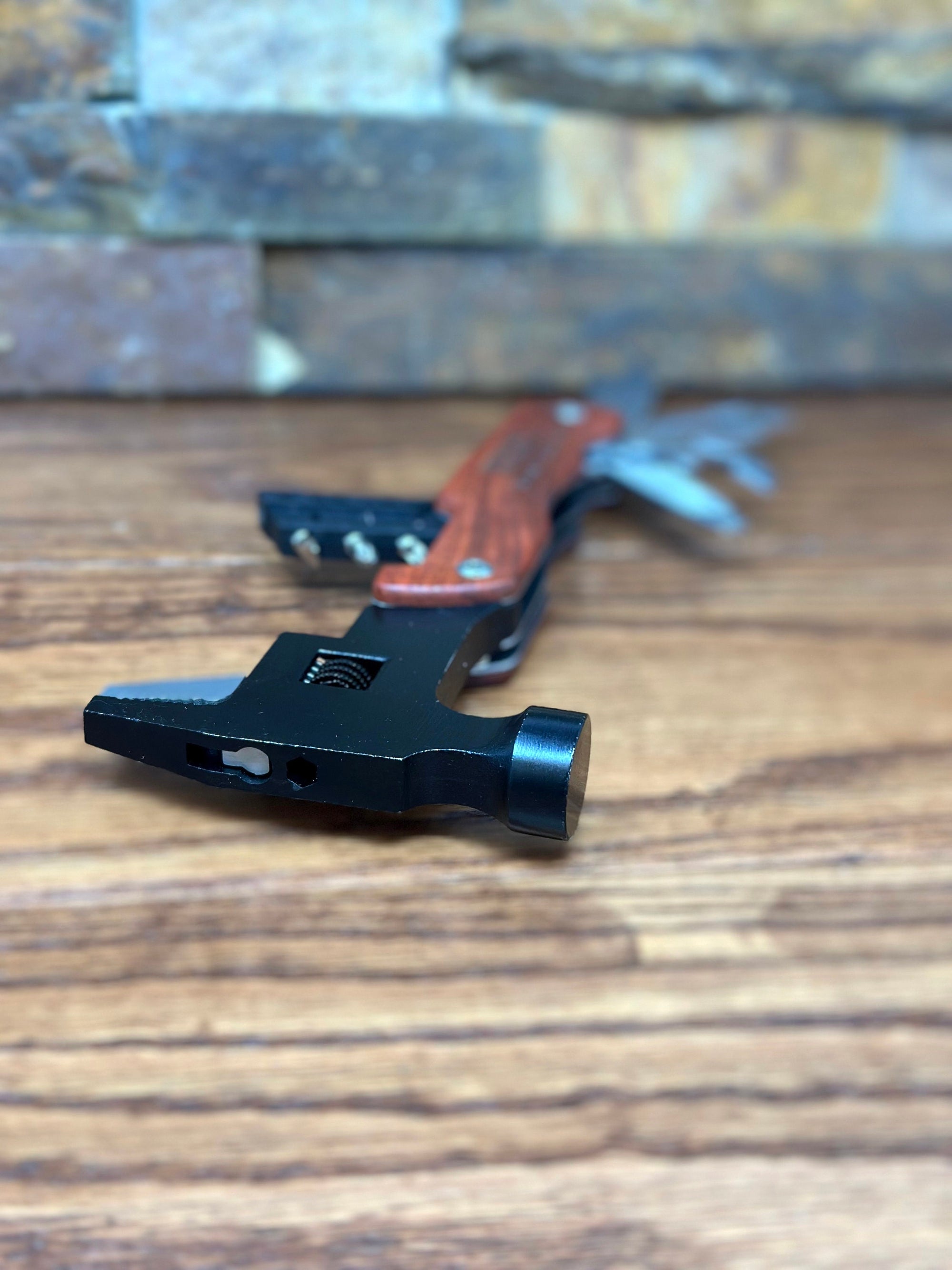 Personalized Wooden Multi-tool Hammer Wrench