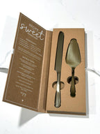 Personalized Cake Server Knife Gift Box Set.