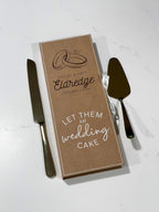 Personalized Cake Server Knife Gift Box Set.