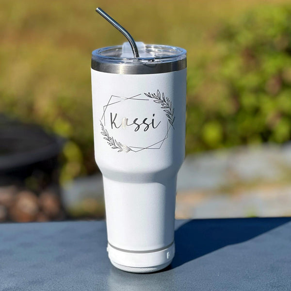 Personalized Bluetooth Speaker Tumbler, 30oz Cup Stainless Steel