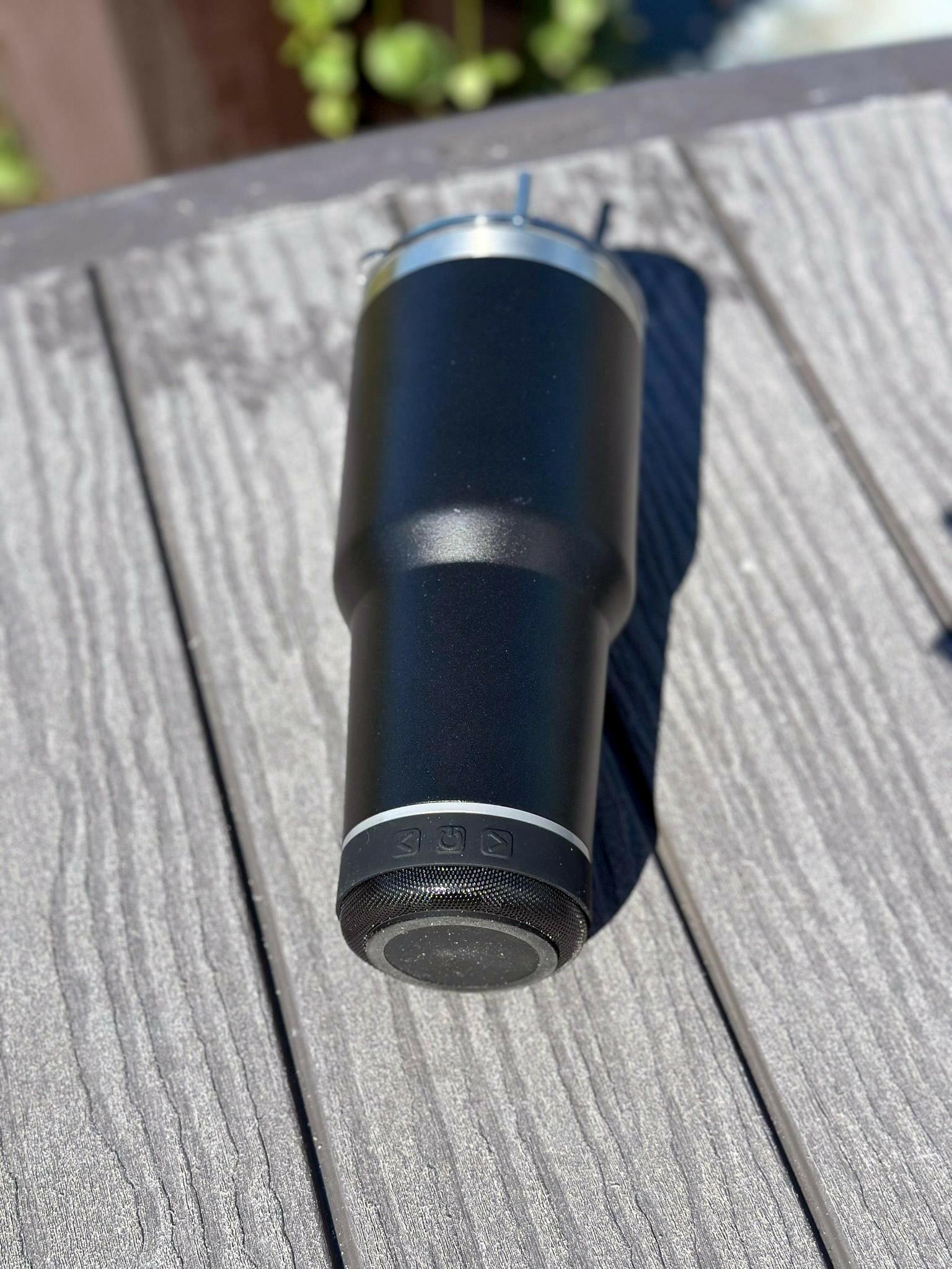 Custom Engraved Bluetooth Speaker Tumbler 30oz.