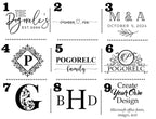 Personalized Marble Acacia Wood Coaster Set design options