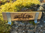 Personalized Repurposed Wine Barrel Coat Rack.