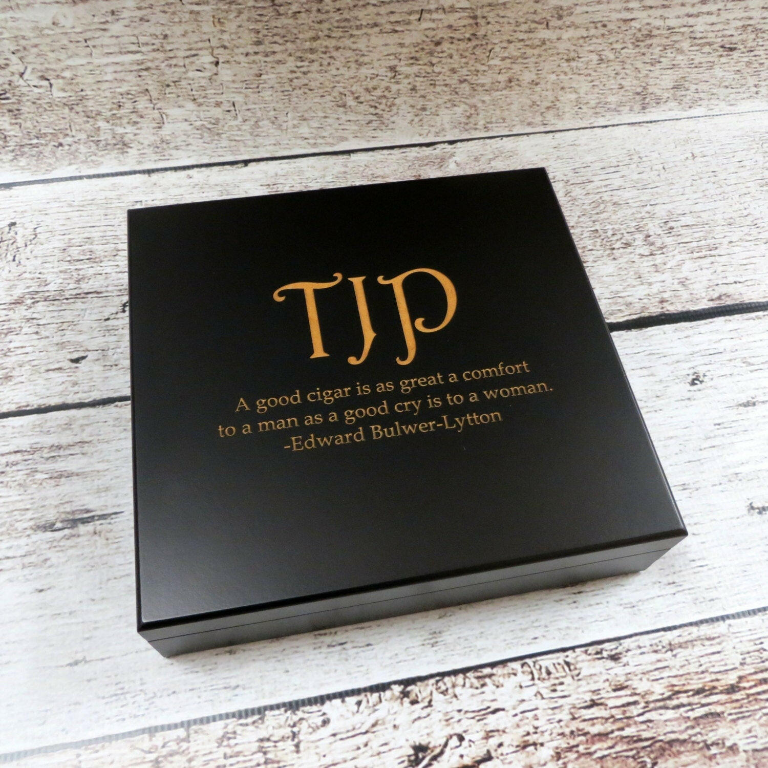 Personalized Cigar Box, Custom Humidor.