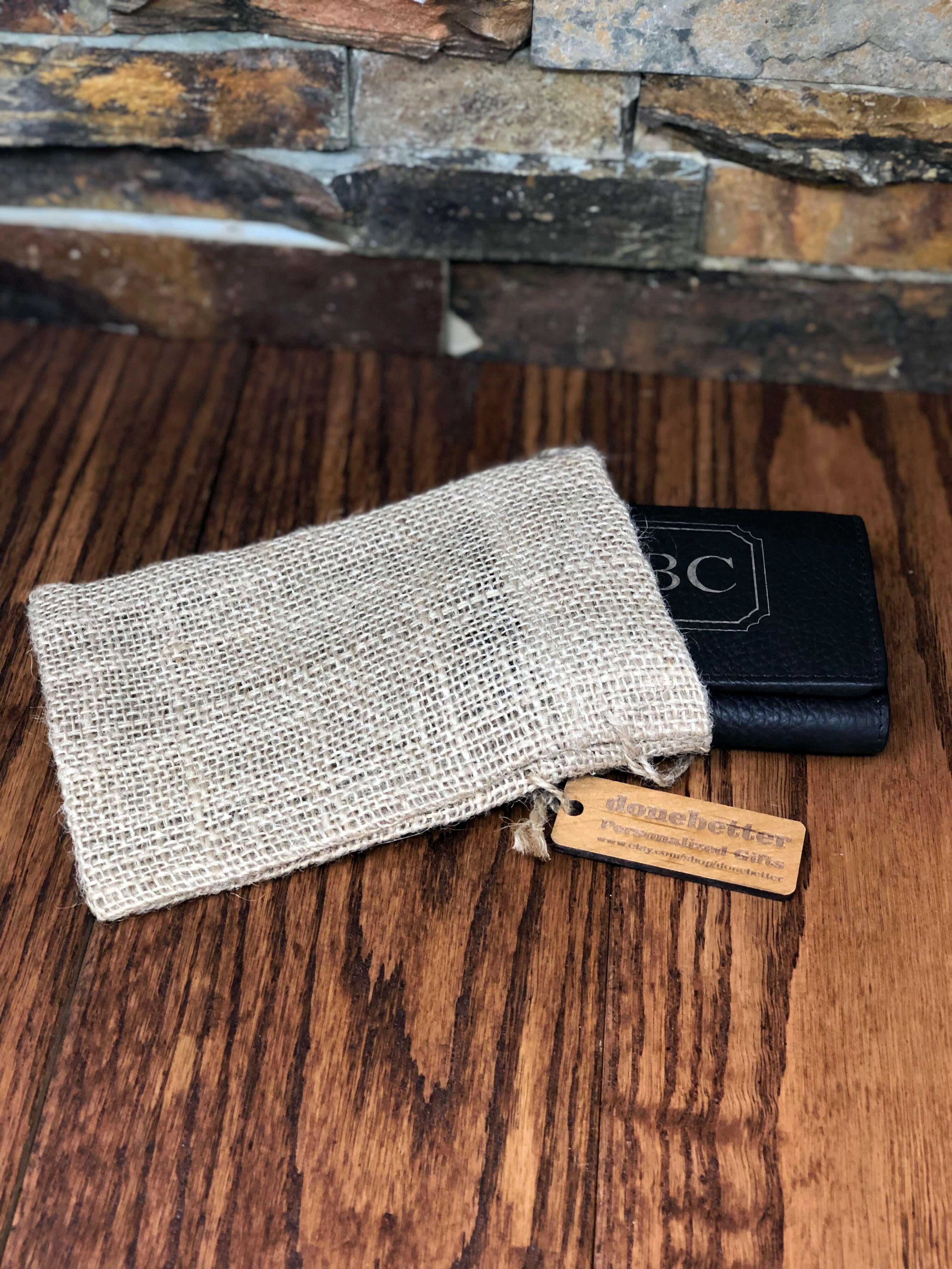 Tri Fold Personalized Mans Wallet.