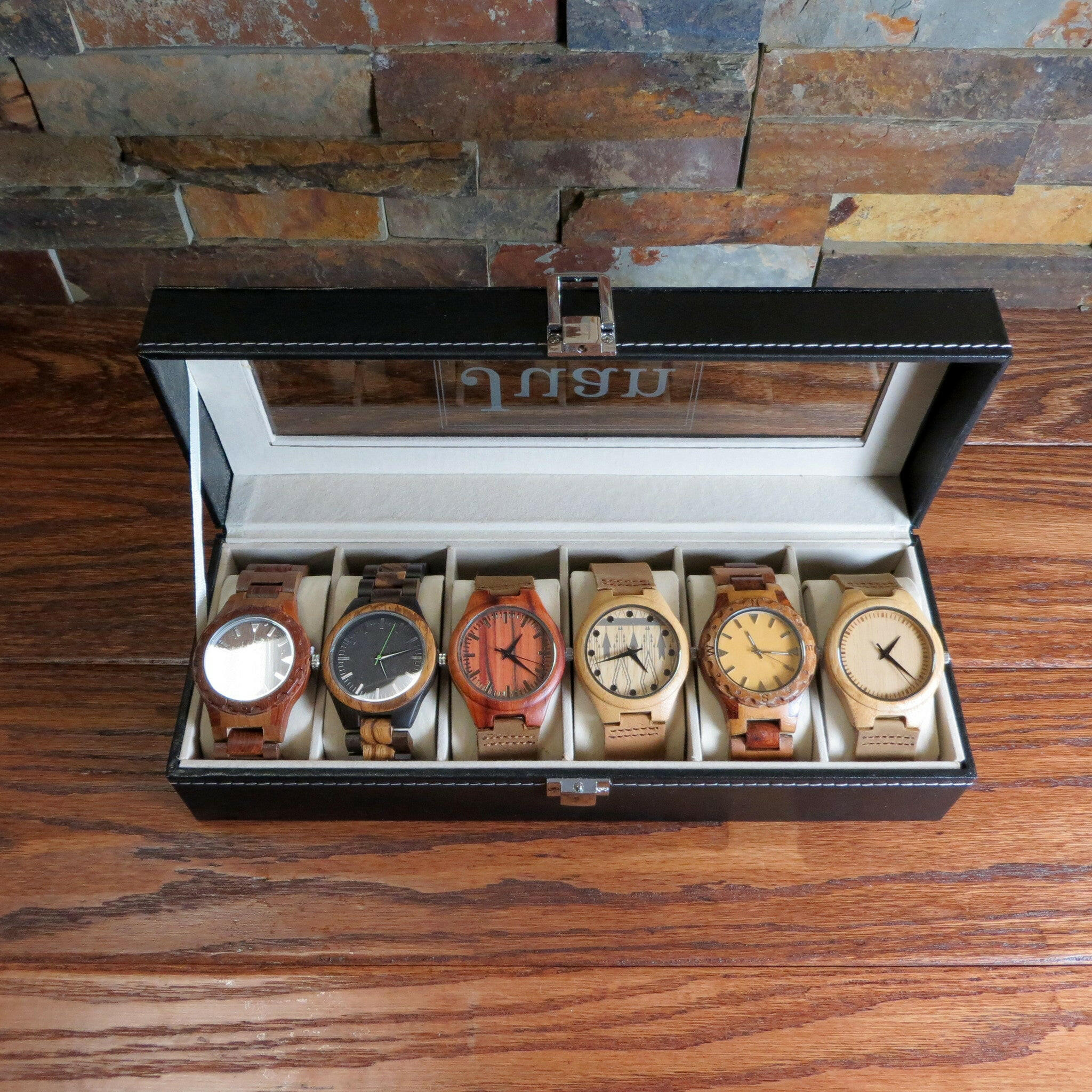 Personalized 6 Watch Box.