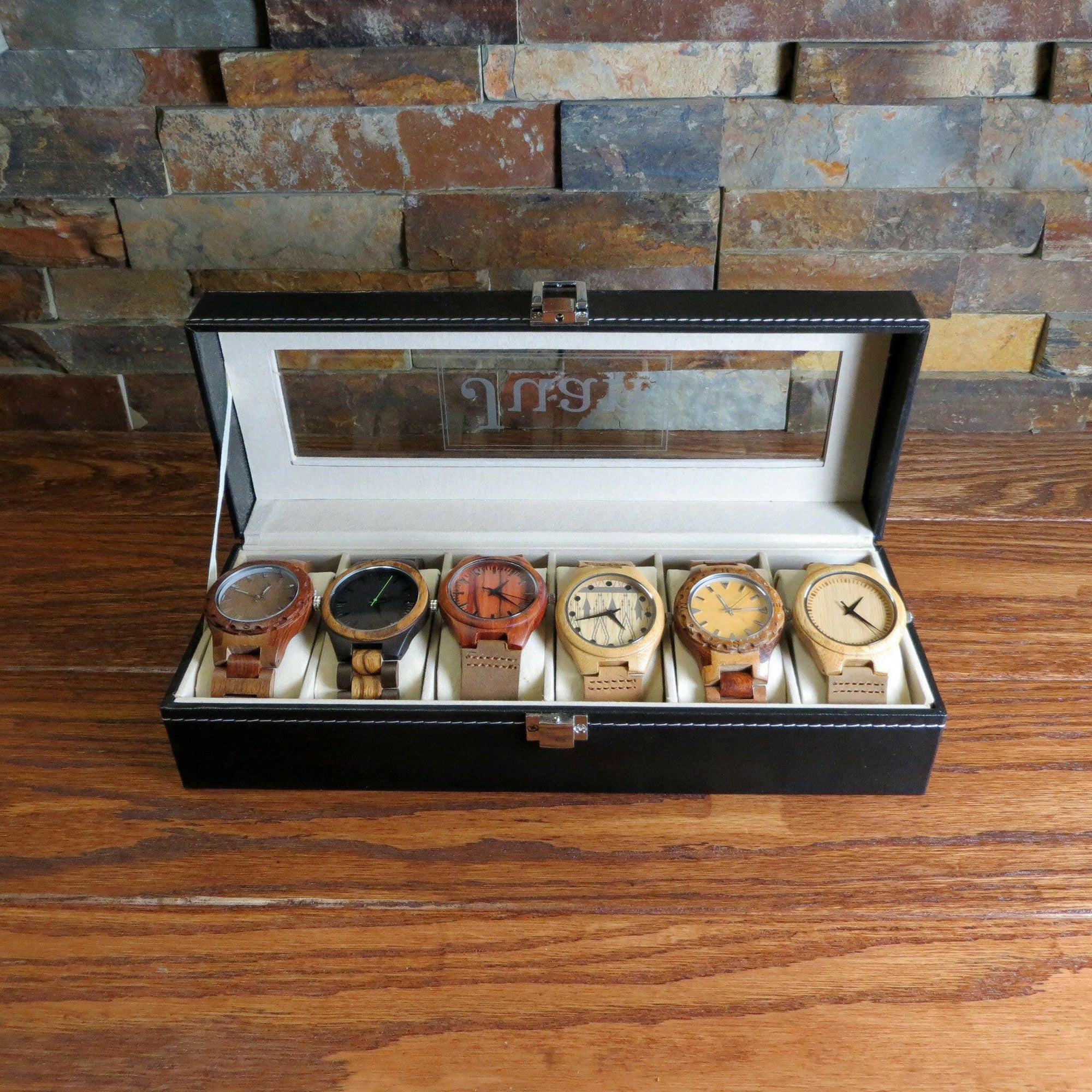Personalized 6 Watch Box.