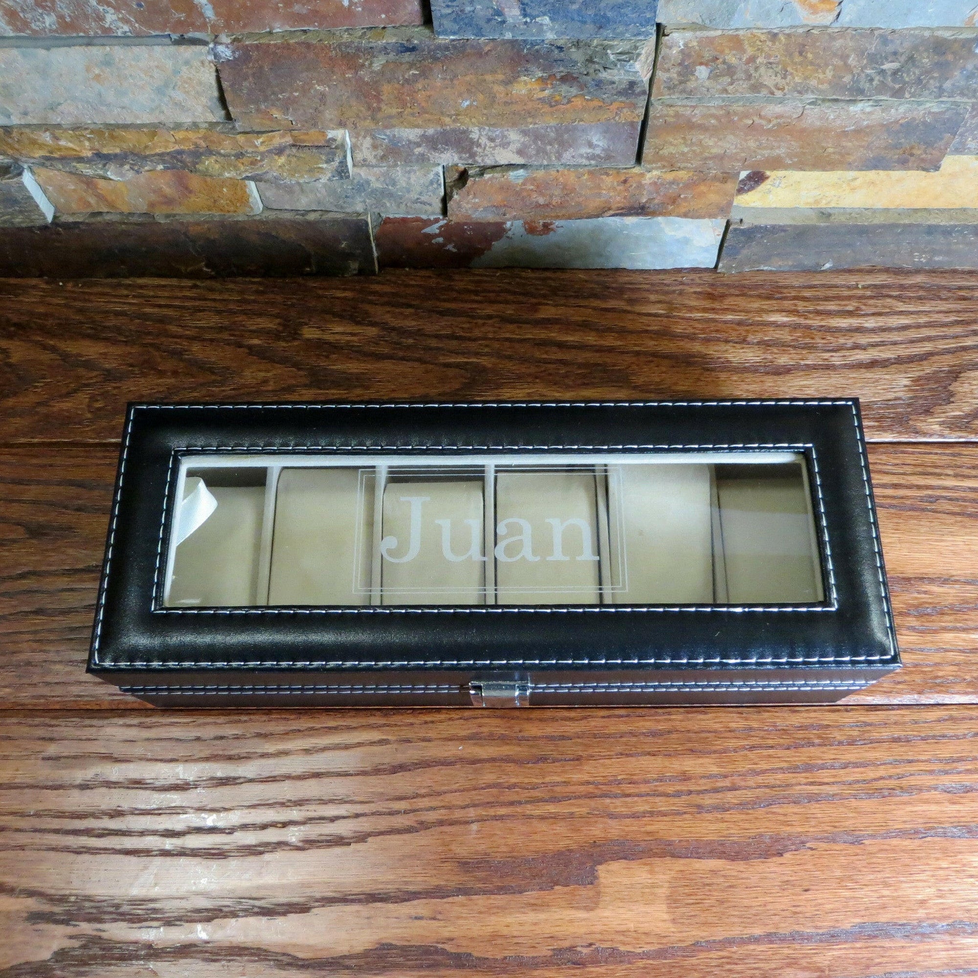 Personalized 6 Watch Box.