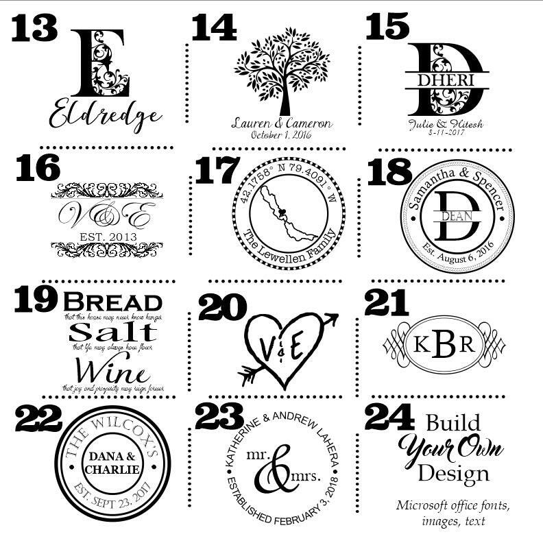 Large Family Name Cutting board.