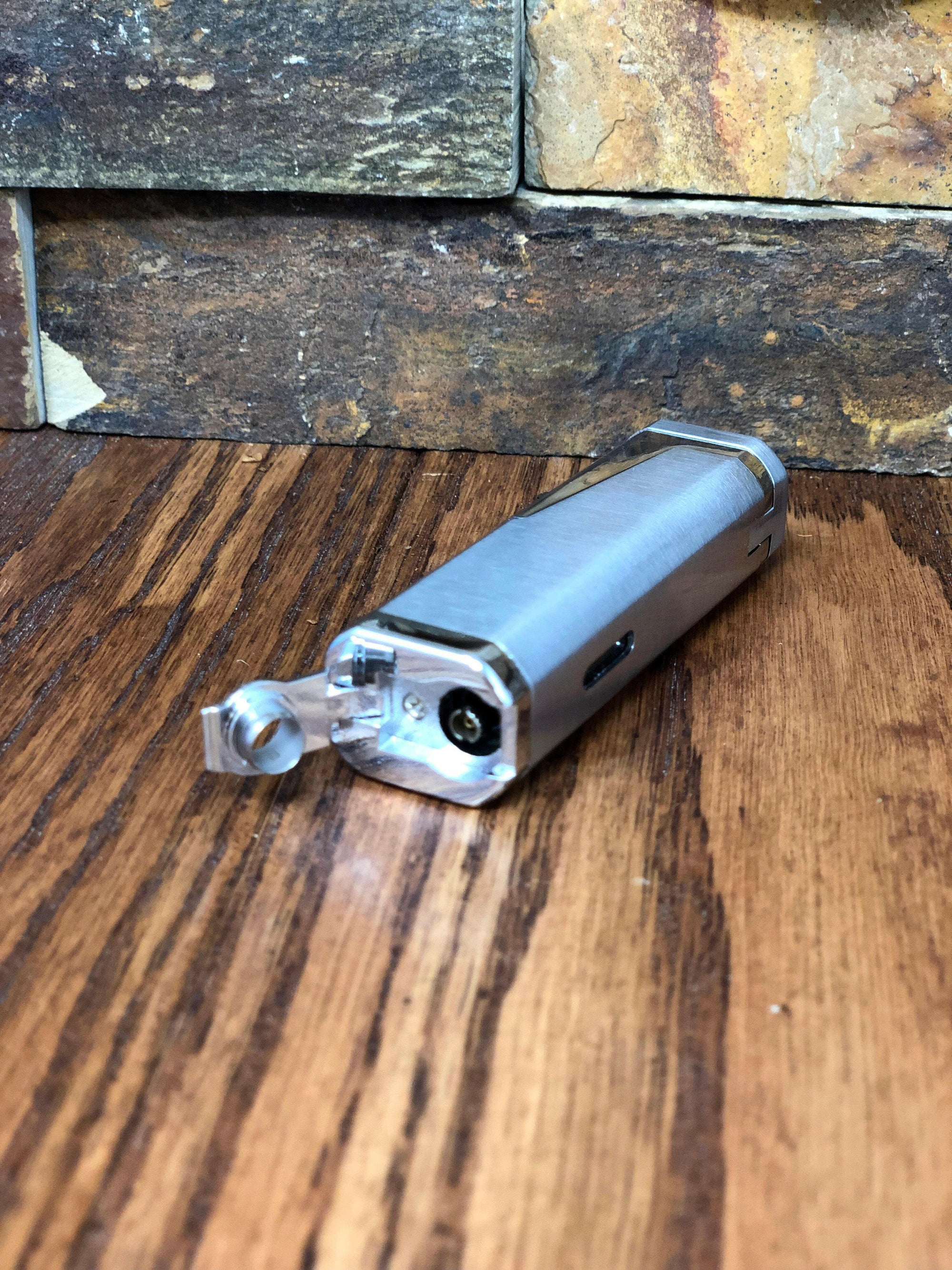 Silver Butane Cigar Lighter.