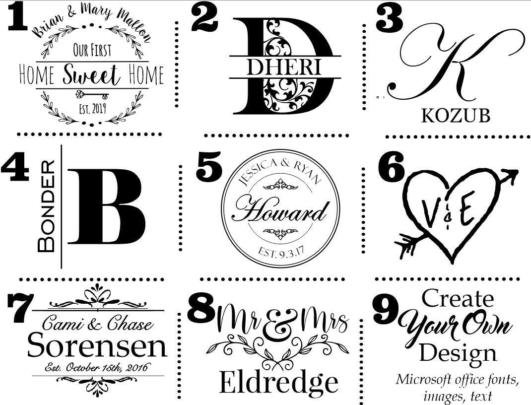 Personalized Slate Serving Board.