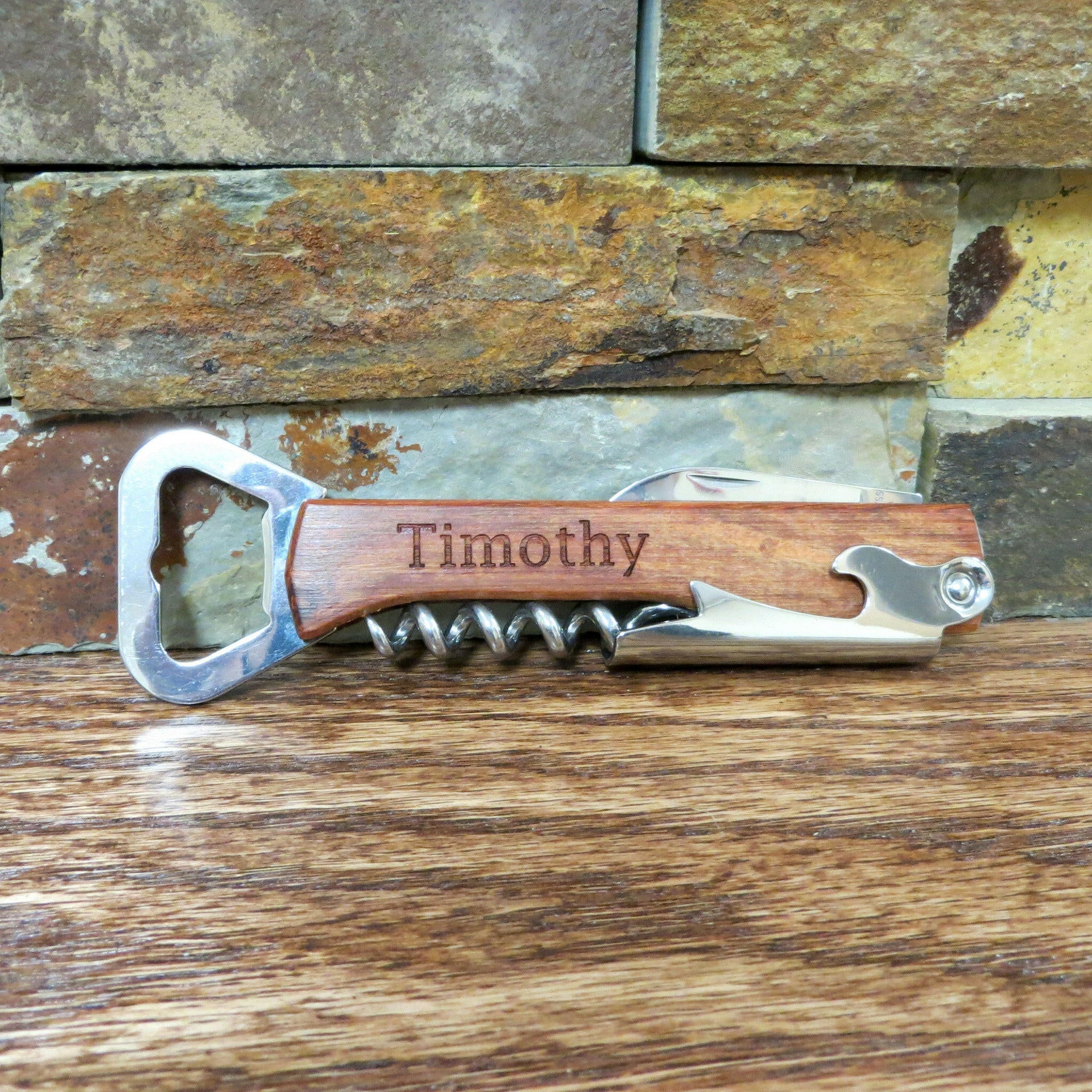 Personalized Wine & Bottle Opener.