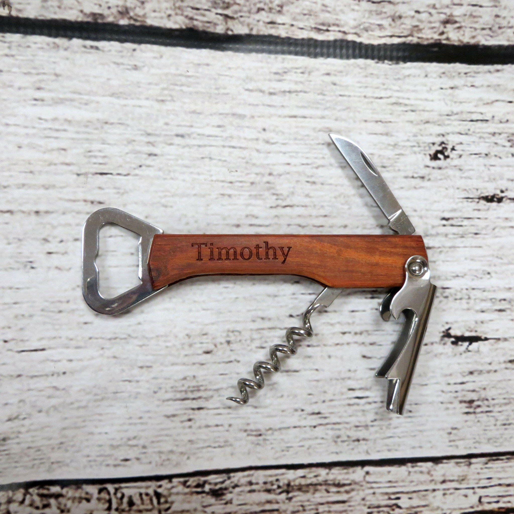 Personalized Wine & Bottle Opener.