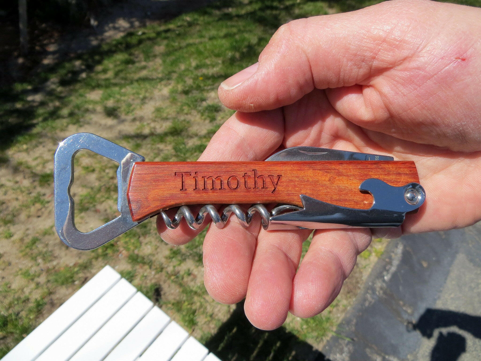 Personalized Wine & Bottle Opener.
