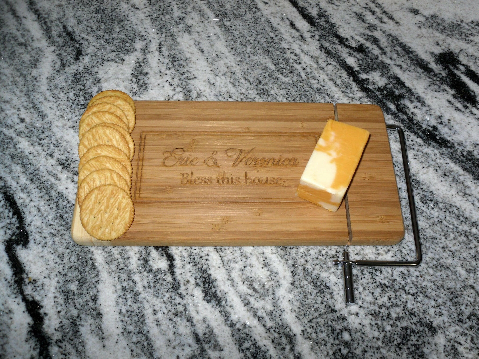 Personalized Cheese Cutting Board.